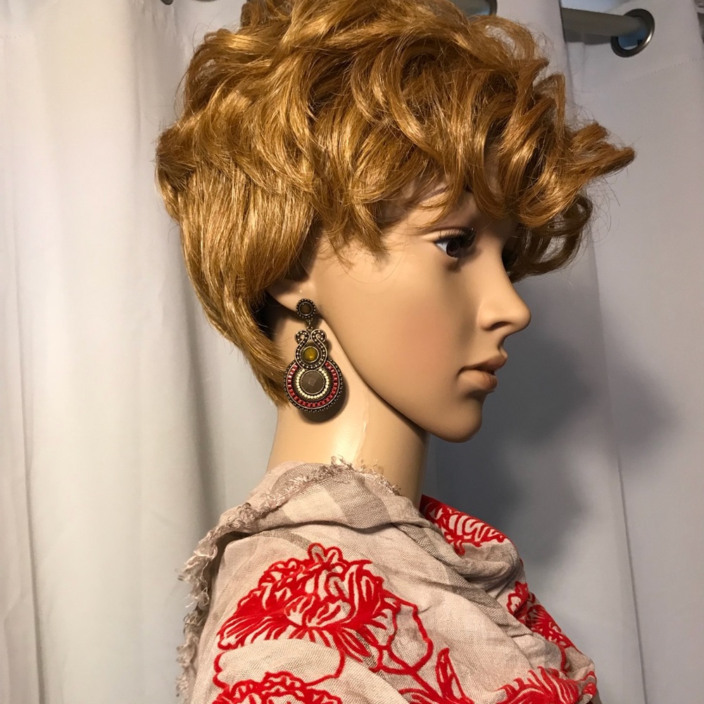 NEW Antique Look Boho Enamel Drop Post Earrings - Picture 2 of 5